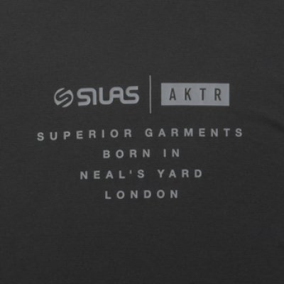 画像1: xSILAS  TEE BLACK 121-073005 BK AKTR アクター Tシャツ ウエア  【MEN'S】