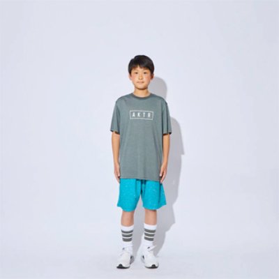 画像1: KIDS AKTR LOGO SPORTS TEE GRAY 222-056005 GY GS AKTR アクター Tシャツ ウエア  【BOY'S】 キッズ アパレル