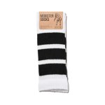 画像2: BASIC MONSTER SOCKS WHITExBLACK 522-007021 WHxBK CREWソックス AKTR アクター ソックス (2)