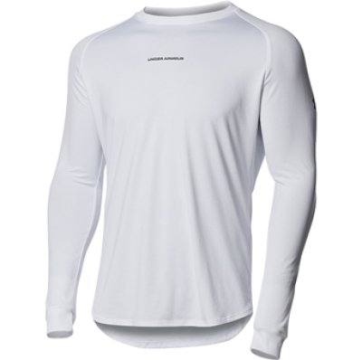 画像1: UA Longshot L/S Tee White 1368856-100 UnderArmour アンダーアーマー ロング　Tシャツ ウエア 秋冬物 【MEN'S】