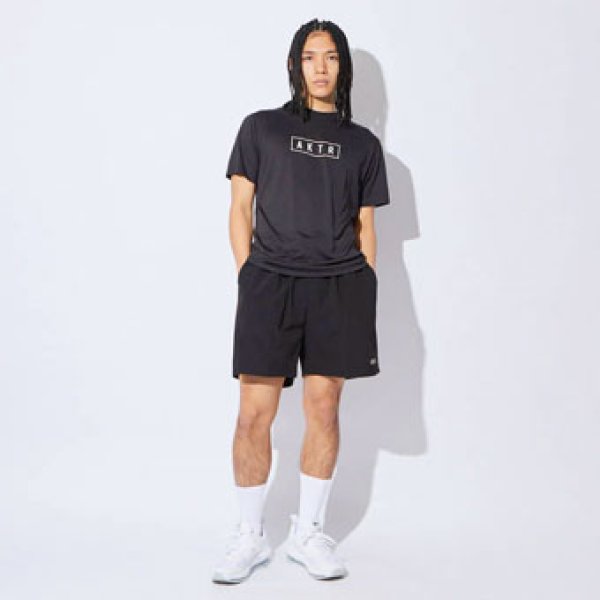 BASIC SHORT WIDE PANTS BLACK 523-001002 BK AKTR アクター Shorts