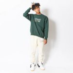 画像2: RETRO-CHIC SWEAT CREW NECK GREEN 123-034010 GR AKTR アクター スウェット アウトウエア ウエア  【MEN'S】 (2)