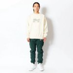 画像2: RETRO-CHIC SIDE SNAP SWEAT PANTS GREEN 123-035020 GR AKTR アクター Pants パンツ ウエア 秋冬物 【MEN'S】 (2)