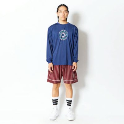 画像1: RETRO-CHIC EMBLEM L/S SPORTS TEE NAVY 123-037005 NV AKTR アクター ロング　Tシャツ ウエア 秋冬物 【MEN'S】