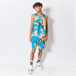 画像2: MIXTURE TIEDYE TANK BLUE 123-001001 BL AKTR アクター ノースリーブ タンクトップ ウエア  【MEN'S】 (2)