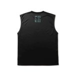 画像2: UNCAGED SLEEVELESS SPORTS TEE BLACK 223-060005 BK AKTR アクター Tシャツ ウエア  【MEN'S】 (2)