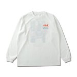 画像2: AEROSTEAM PHOTO L/S DRYTECH TEE WHITE 223-005005 WH AKTR アクター ロング　Tシャツ ウエア 秋冬物 【MEN'S】【SALE商品】 (2)