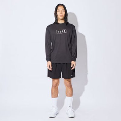 画像1: BASIC AKTR LOGO L/S SPORTS TEE BLACK 523-017005 BK AKTR アクター ロング　Tシャツ ウエア 秋冬物 【MEN'S】