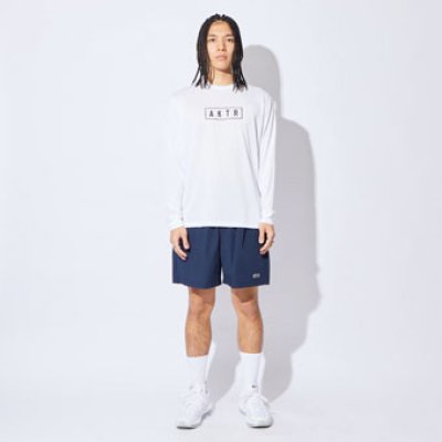 画像1: BASIC AKTR LOGO L/S SPORTS TEE WHITE 523-018005 WH AKTR アクター ロング　Tシャツ ウエア 秋冬物 【MEN'S】