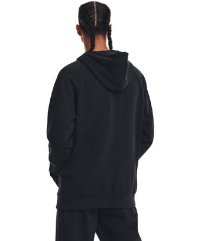 画像1: UA Rival Fleece Logo Hoodie Black 1379758-001 UnderArmour アンダーアーマー パーカー アウトウエア ウエア 秋冬物 【MEN'S】