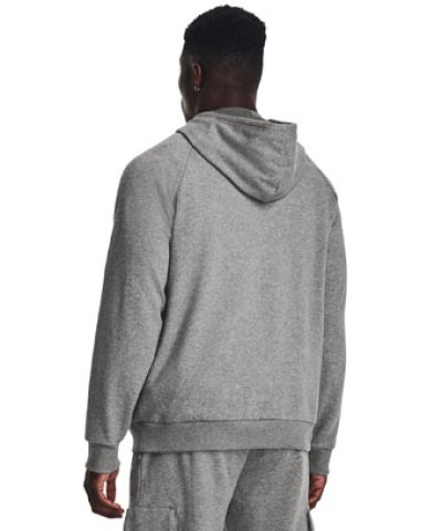 画像1: UA Rival Fleece Logo Hoodie Gray 1379758-025 UnderArmour アンダーアーマー パーカー アウトウエア ウエア 秋冬物 【MEN'S】