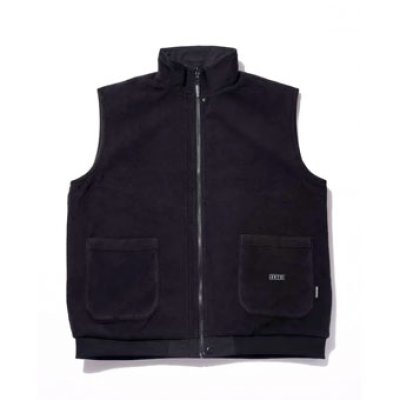 画像1: 68xAKTR REV FLEECE VEST JACKET BLACK/BLACK 223-106010 BKxBK AKTR アクター ジャケット アウトウエア ウエア 秋冬物 【MEN'S】