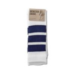 画像2: MONSTER SOCKS WHITExNAVY 124-024021 WHxNV CREWソックス AKTR アクター ソックス (2)