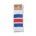 画像2: BASIC MONSTER SOCKS WHITExBLUE 524-004021 WHxBL CREWソックス AKTR アクター ソックス (2)