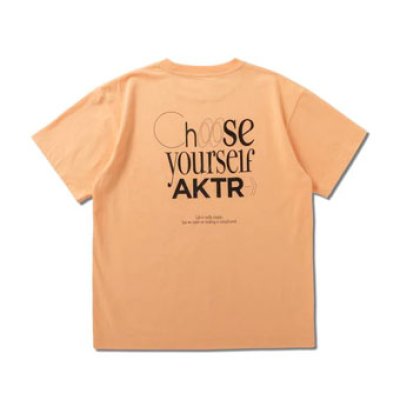 画像1: WMNS FEEL FREE S/S COTTON TEE ORANGE 124-041005 OR AKTR アクター Tシャツ ウエア  【WOMEN'S】アパレル