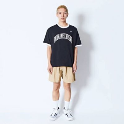 画像1: SPORTSMANLIKE RINGER TEE BLACK 224-034005 BK AKTR アクター Tシャツ ウエア  【MEN'S】