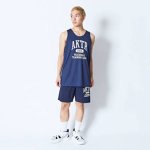 画像2: PEACEBALL T.C. TANK NAVY 224-037001 NV AKTR アクター ノースリーブ タンクトップ ウエア  【MEN'S】 (2)