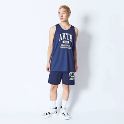 画像1: PEACEBALL T.C. TANK NAVY 224-037001 NV AKTR アクター ノースリーブ タンクトップ ウエア  【MEN'S】