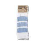 画像2: MONSTER SOCKS WHITExLIGHT BLUE 224-043021 WHxLBL CREWソックス AKTR アクター ソックス (2)