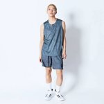 画像2: MOCK GARMENT DYED SLEEVELESS SPORTS TEE BLACK 224-002005 BK AKTR アクター ノースリーブ タンクトップ ウエア  【MEN'S】 (2)