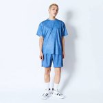 画像2: MOCK GARMENT DYED 6.5-INCH ACTIVE SHORTS BLUE 224-003002 BL AKTR アクター Shorts ショーツ バスパン ウエア  【MEN'S】 (2)