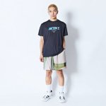 画像2: HALFTONE 5.5-INCH SHORT WIDE PANTS GREEN 224-006002 GR AKTR アクター Shorts ショーツ バスパン ウエア  【MEN'S】 (2)