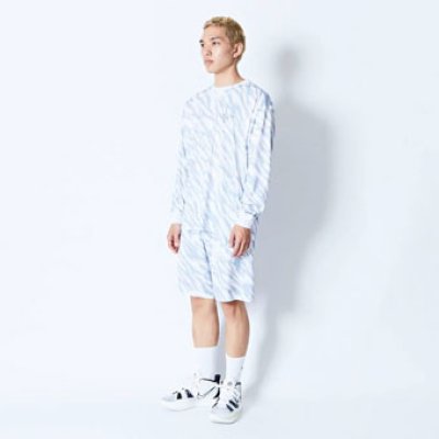 画像1: BEAST CAMO AKT LOCAL LOOSE FIT L/S SPORTS TEE WHITE 224-016005 WH AKTR アクター ロング　Tシャツ ウエア 秋冬物 【MEN'S】