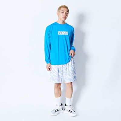 画像1: BEAST CAMO BOX LOGO L/S SPORTS TEE BLUE 224-017005 BL AKTR アクター ロング　Tシャツ ウエア 秋冬物 【MEN'S】