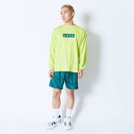 画像2: BEAST CAMO BOX LOGO L/S SPORTS TEE LIME 224-017005 LM AKTR アクター ロング　Tシャツ ウエア 秋冬物 【MEN'S】 (2)