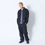 画像2: ZIP UP WORK JACKET BLACK 224-018010 BK AKTR アクター ジャケット アウトウエア ウエア 秋冬物 【MEN'S】 (2)