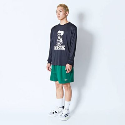 画像1: CARTOON NICK L/S SPORTS TEE BLACK 224-022005 BK AKTR アクター ロング　Tシャツ ウエア 秋冬物 【MEN'S】