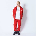 画像2: CLASSIC AKTR LOGO SWEAT ZIP HOODIE RED 224-028010 RD AKTR アクター パーカー アウトウエア ウエア 秋冬物 【MEN'S】 (2)