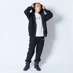 画像2: AKTR LOGO SWEAT PANTS BLACK 224-029020 BK AKTR アクター Pants パンツ ウエア 秋冬物 【MEN'S】 (2)