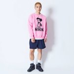 画像2: CARTOON NICK SWEAT CREW NECK PINK 224-030010 PK AKTR アクター スウェット アウトウエア ウエア  【MEN'S】 (2)