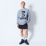 画像2: CARTOON NICK SWEAT CREW NECK GRAY 224-030010 GY AKTR アクター スウェット アウトウエア ウエア  【MEN'S】 (2)