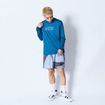 画像2: AKTR LOGO L/S SPORTS TEE BLUE 224-031005 BL AKTR アクター ロング　Tシャツ ウエア 秋冬物 【MEN'S】 (2)