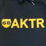 画像2: 68xAKTR LOGO HOODIE BLACK 224-107010 BK AKTR アクター パーカー アウトウエア ウエア 秋冬物 【MEN'S】 (2)