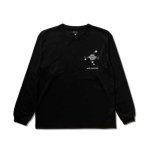 画像2: xSPORTY AAC GRAPHIC SPORTS L/S TEE BLACK 224-074005 BK AKTR アクター ロング　Tシャツ ウエア 秋冬物 【MEN'S】 (2)