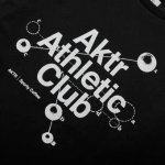 画像2: xSPORTY AAC GRAPHIC COTTON L/S TEE BLACK 224-075005 BK AKTR アクター ロング　Tシャツ ウエア 秋冬物 【MEN'S】 (2)