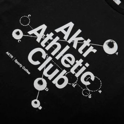 画像1: xSPORTY AAC GRAPHIC COTTON L/S TEE BLACK 224-075005 BK AKTR アクター ロング　Tシャツ ウエア 秋冬物 【MEN'S】