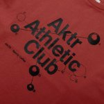 画像2: xSPORTY AAC GRAPHIC COTTON L/S TEE RED 224-075005 RD AKTR アクター ロング　Tシャツ ウエア 秋冬物 【MEN'S】 (2)