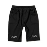 画像2: xSPORTY AAC ATHLETIC TIGHTS BLACK 224-082002 BK AKTR アクター Shorts ショーツ バスパン ウエア  【MEN'S】 (2)