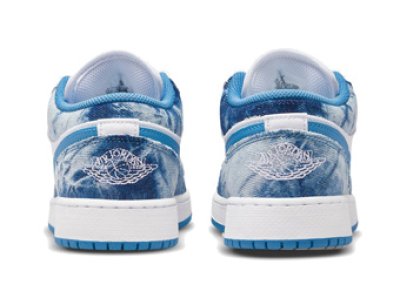 画像2: Air Jordan 1 Low GS Washed Denim DM8947-100 Jordan ジョーダン デニム シューズ   【海外取寄】【GS】キッズ