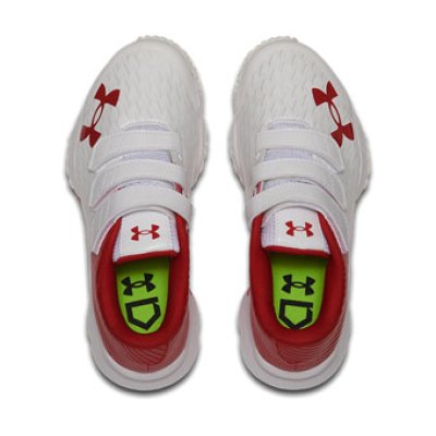 画像2: UA Kids Trainer Wide White/Red 3025679-101 UnderArmour アンダーアーマー シューズ  【GS】キッズ