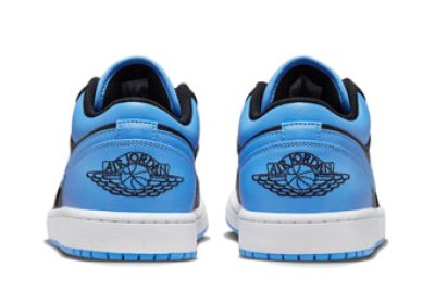 画像2: Air Jordan 1 Low  Black/University Blue 553558-041 Jordan ジョーダン UNC シューズ   【海外取寄】