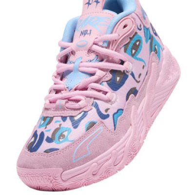 画像2: MB.03 GS  Kid Super Pink/Blue 379329-01 Puma プーマ ラメロボール シューズ   【海外取寄】【GS】キッズ