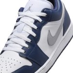 画像3: Air Jordan 1 Low  White/Navy/Gray 553558-141 Jordan ジョーダン シューズ   【海外取寄】 (3)