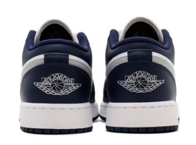 画像2: Air Jordan 1 Low GS White/Navy/Gray 553560-141 Jordan ジョーダン シューズ   【海外取寄】【GS】キッズ