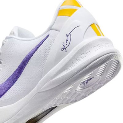 画像2: Kobe 8 Protro Lakers Home White/Court Purple HF9550-101 Nike ナイキ コービー　8　 シューズ  コービー ブライアント 【海外取寄】