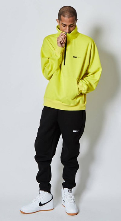 画像2: SWEAT HALF ZIP TOP YELLOW 220-017010 YL AKTR アクター スウェット アウトウエア ウエア  【MEN'S】